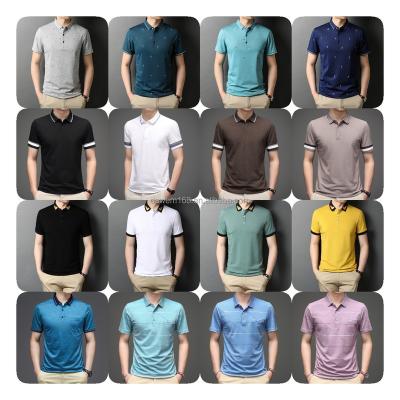 China Anti-wrinkle 2024 High quality new Polo accepts design off-the-shelf Men's Polo T-shirts Sold 100 cotton Polo shirts for sale