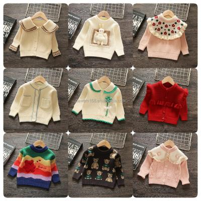 China Anti-Shrink Children's sweater plus fleece pullover cute baby boys and girls sweater cute round neck wholesale for sale