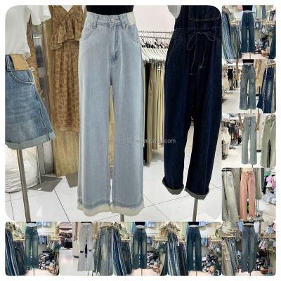 China QUICK DRY Tensi jeans women 2024 summer new American retro high street loose mopping pants wide leg pants wholesale for sale