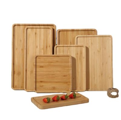 China Custom Logo Bamboo Food Trays Snake Serving Tray Sustainable Eco Friendly for sale