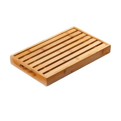 China Large Sustainable Bamboo Bread Cutting Board for sale