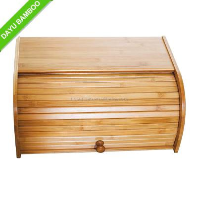 China Freshness Preservation Wholesale Good Quality Organic Bamboo Bread Box for sale