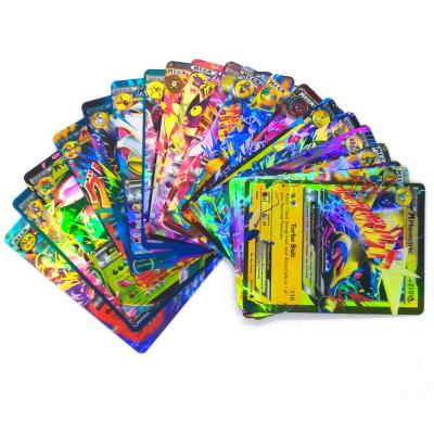 China Copperplate Paper for Pokemon TCG/Card Spell Pokemon Trading Cards 100 20GX+20 Mega+59 EX+1Energy Wholesale for sale