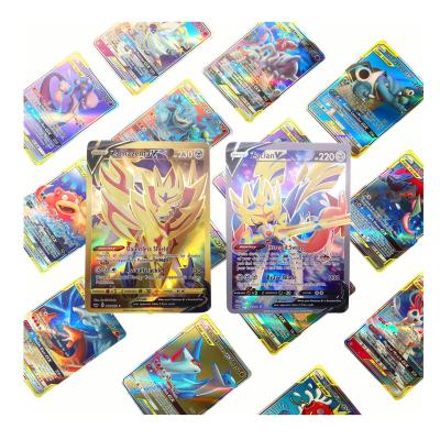 China Writing Paper for Pokemon V/Vmax TAG TEAM Cards Sword and Shield Pokemon Card Charizard VMAX Starter Deck Set for sale