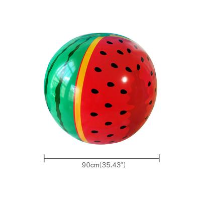 China Inflatable Toy 90 cm Watermelon PVC Toys Inflatable Beach Ball Holiday Pool Party Fun Games Playing For Adult Children for sale