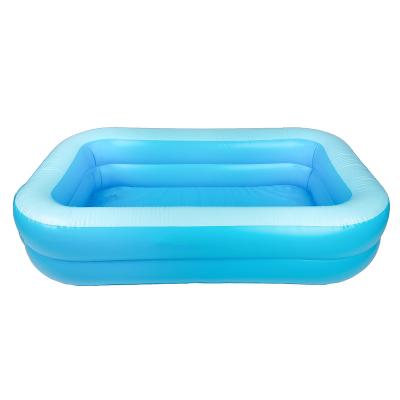 China Household Pool 2 Layers Blue Plastic Inflatable Thickened Outdoor Portable Inflatable Swimming Pool Float Pool For Kids for sale