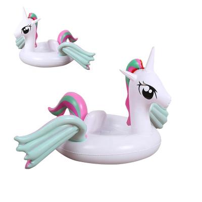 China Swimming Products Unicorn Swimming Ring Inflatable Pool Float For Toddlers Unicorn Floaties Ride Party Water Toys For Boys And Girls for sale