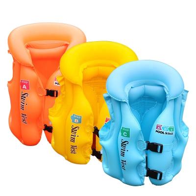 China New Outdoor Water Fun Swim Vest Inflatable Float Vest Swimsuit For Children Ib Kids Helmet Buoyancy Life Vest 44 for sale