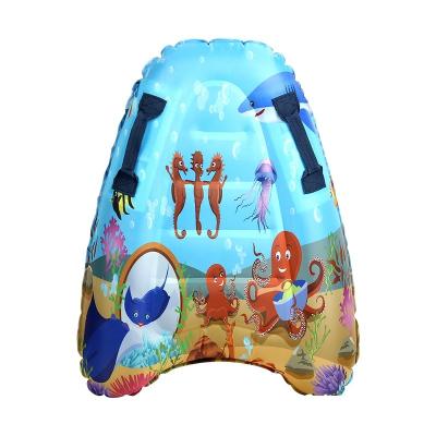 China Swimming Products Inflatable Bodyboard With Handles Surfboard Aid Swimming Mat Summer Beach Water Fun Lightweight Float Toy For Kids for sale