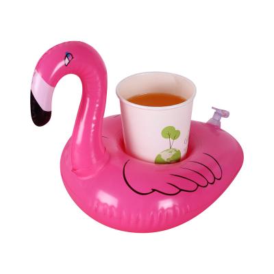 China Stocked 2021 Inflatable Pool Drink Holder Float Coasters Swimming Water Toy For Juice Beer Cup Holder for sale