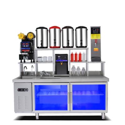 China Hotels Factory Price Refrigerated Bubble Tea Working Bench Cocktail Station Frozen Bar Counter for sale