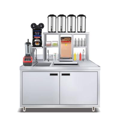 China Hotel Customized Drinks Bar Counter Modern Bar Counter For Bubble Tea Shop for sale