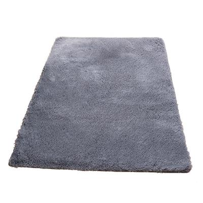 China Wholesale Premium Soft Area Non-slip Solid Color Non-slip Premium Quality Non-slip Plush Area Rug Living Room PV Plush Floor Mat for sale