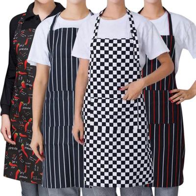 China Fashion Man Women Long Waist Eco-friendly Apron With Pocket Chef Catering Waiter Bar Kitchen Apron 70cm x 57cm for sale