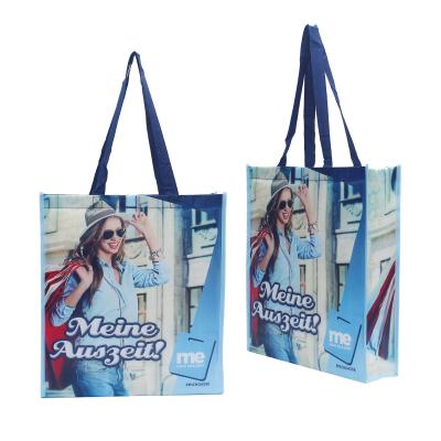 China Eco Friendly Eco Friendly Recycle Reusable Grocery Laminated Bag PP Non Woven Fabric Tote Shopping Bags for sale