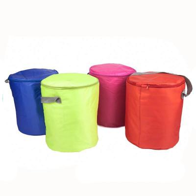 China Waterproof Quality Products Custom Design Insulated Ice Cream Igloo Polyester Round Cooler Bag for sale