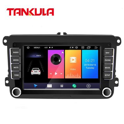 China Easily Assembled Android 8.1 Car GPS Wifi BT FM Car Radio Stereo Autoradio 2 Din Video Player For VW Volkswagen Golf Polo Tiguan for sale