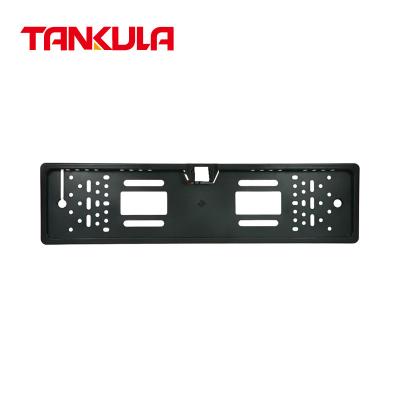 China Factory Price Durable Auto Parts Waterproof Custom Black Car Number License Plate Frame For Euro Market for sale