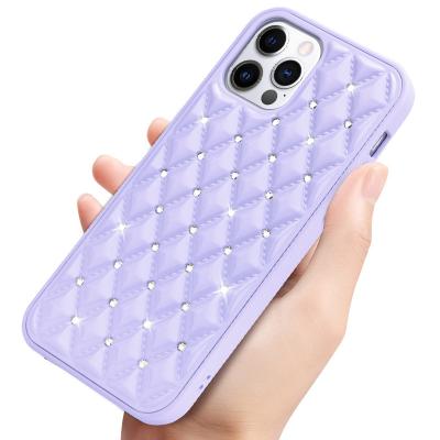 China Luxury Shiny Diamond Women Shock Proof Anti-drop Cellphone Case For iPhone X xs xr max for sale