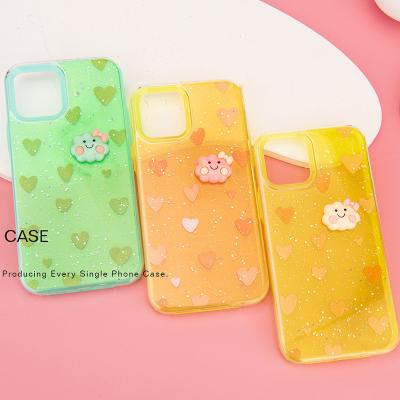 China Shockproof Funny Cloud Factory Pattern OEM Epoxy Phone Case Directly For 12 13 Pro Max for sale