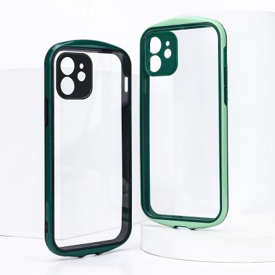 China High Anti-fall Pebble Design Clear Acrylic Back Cover Mobile Phone Case For iPhone X 11 12 xs max pro for sale