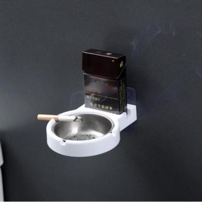 China Modern Portable Ashtray Wall Stainless Steel Pocket Smoke Holders Storage Cup For Toilet Home Office Cigarette Tools Suitcase For Smoker for sale