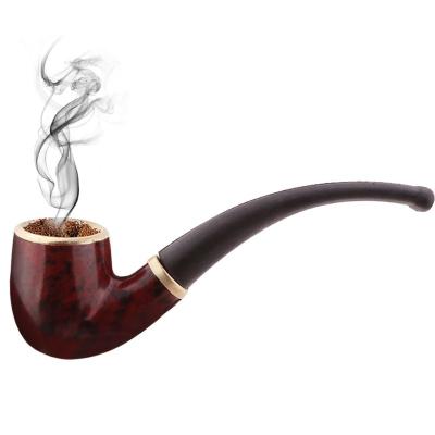 China Modern Portable Handheld Mini Curved Smoke Pipe Beginner Grinder Bent Pipe Cigarette Filter Herb Tobacco Pipe Resin Smoking Accessories for sale