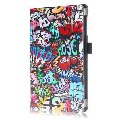 China Customizable High Quality NET-CASE Flip Cover For Samsung Galaxy Tab A 10.1 2019 SM-T510/T515 Painted Inner Frame Support Tablet Front Shell for sale