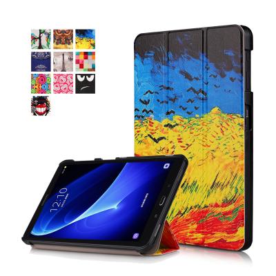 China Customizable High Quality NET-CASE Tablet Case For Samsung Galaxy Tab A 10.1 SM-T580N / SM-T585N Solid Color Paint Tablet Triple Shell for sale