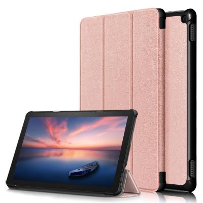 China Hot Selling Shockproof Dustproof NET-CASE Cover Tablet Case For Amazon Fire HD 10 Plus 2021 High Quality Triple PU Leather Tablet Shell for sale