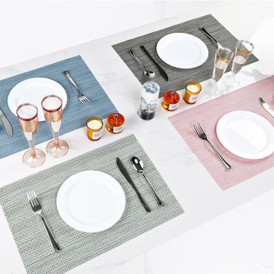 China Durable Waterproof Pvc Heat Insulation Table Mat Place Dish Mat For Home for sale