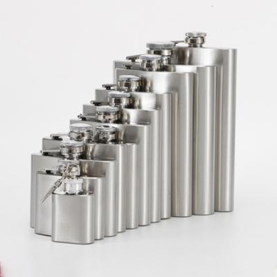 China Portable 1-10 Ounce Stainless Steel Hip Flask Viable Hip Flask Stainless Steel Wine Bottle for sale