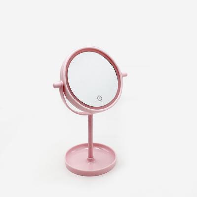 China High Quality Cosmetic Desk Mirror Desktop Cosmetic Mirror With Light Vanity Mirror for sale