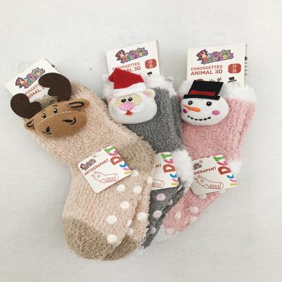 China Antibacterial 3D Cartoon Tube Sock Baby Kids Socks With Animal for sale