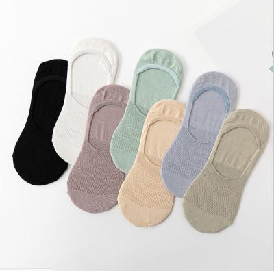 China NEW Spring and Summer Female Shallow Mouth Breathable Invisible Socks Mesh Breathable Cotton No Show Socks for sale