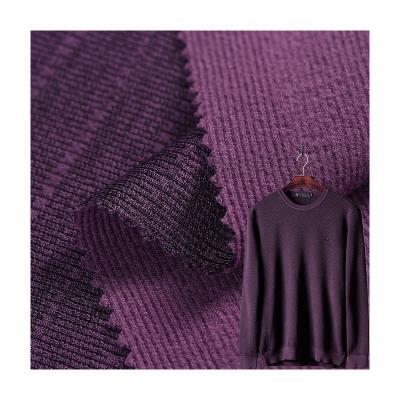 China home textile fashion cloth black yarn one-side brushed fleece honeycomb cloth 100% polyester fabric for sale