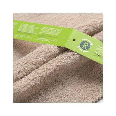 China Recycled Polyester Plastic Repreve Rpet Recycled Polar Fleece Fabric For Winter Clothing And Blankets for sale