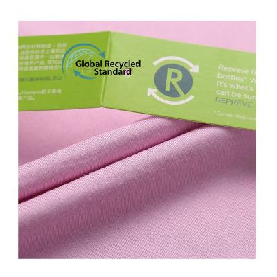 China Hot sale 92% repreve And 8% Spandex Cationic Jacquard Four Side Elastic Fabric for sale