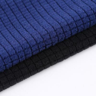 China Single-sided Polar FlannelManufacturer's New Plaid Polar Fleece Drawing Grid Stretch Plush Fabric Home Textile Fabric for sale