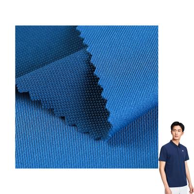 China Manufactured Roll Packing Mesh Fabric 100% Polyester Pique Fabrics For Kids Polo Shirt for sale