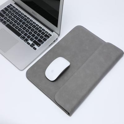 China Magnetic Logo Case Custom Envelope Case Sleeve PU Laptop Sleeve Notebook 13.3 Inch Waterproof Laptop Bags Covers For Macbook for sale