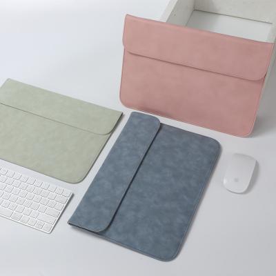 China 2021 Hot Selling High Quality Waterproof Mac Book Pro /Air PU Envelope Bag For Laptop Sleeve for sale