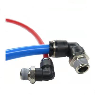 China Building Material Stores PE Two Type Plastic Pneumatic Embedding Tube Fittings Quick Connect Fitting One Touch Air Hose Fittings for sale