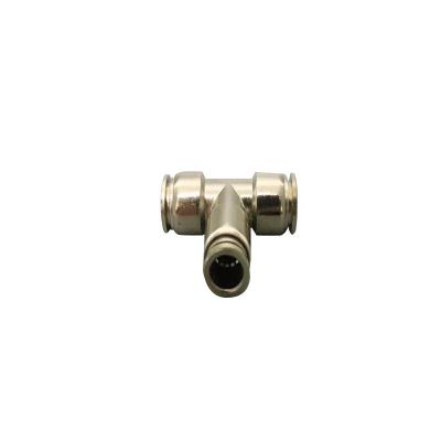 China Factory Pneumatic Fittings Push To Plug Fit Brass Male Straight Hose Wire Air Quick Connector for sale