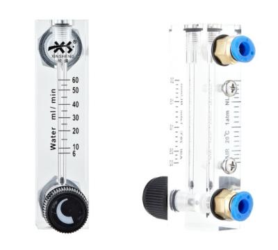 China Water and Air Flowmeter 1/4 inch to 1 inch LZM Series Acrylic Panel with ± 4% Accuracy for sale