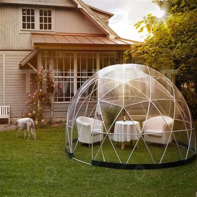 China Heavy Duty Event Saving Cost Igloo Dome Geodesic Dome Tent Manufacturer Outdoor Resort PVC Canvas Geodesic Dome Tent Camping Camping for sale