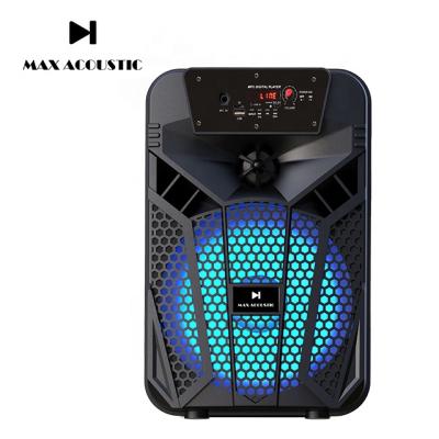 China No box TWS portable bluetoothrecharge speaker 8inch eble speaker with bass speaker BS-S8-1 for sale