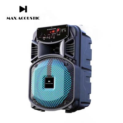 China No Speaker 8inch Portable WIRELESS Box TWS BT Rechargeable Speaker With Bass Speaker BS-S8-4 for sale