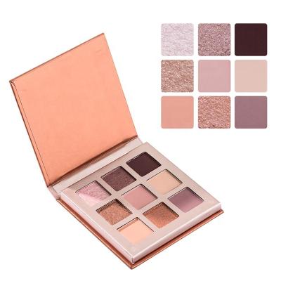 China Custom Waterproof Eyeshadow Palette High Pigmented Nude Vegan Cosmetics Private Label Makeup Eyeshadow Palette for sale