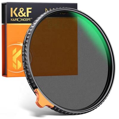 China K&F Concept 77mm Camera Lens Filters 1/4 Waterproof ND2-32 Diffusion Black Filter for sale